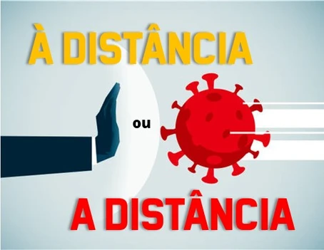 Quando usar À distância e A distância.